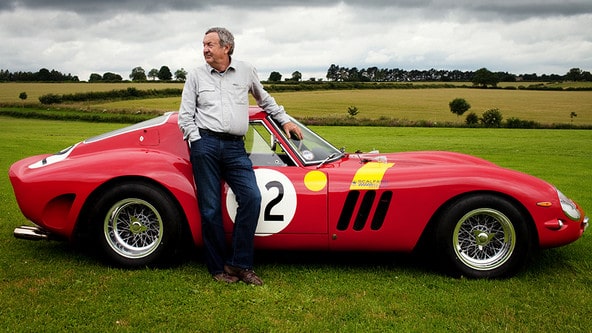 Nick Mason Standing With with his supercar