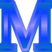 Blue Letter M