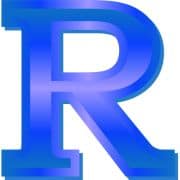 Blue Letter R